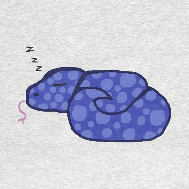 Sleeping Blue Spotted Snake by Rigel401